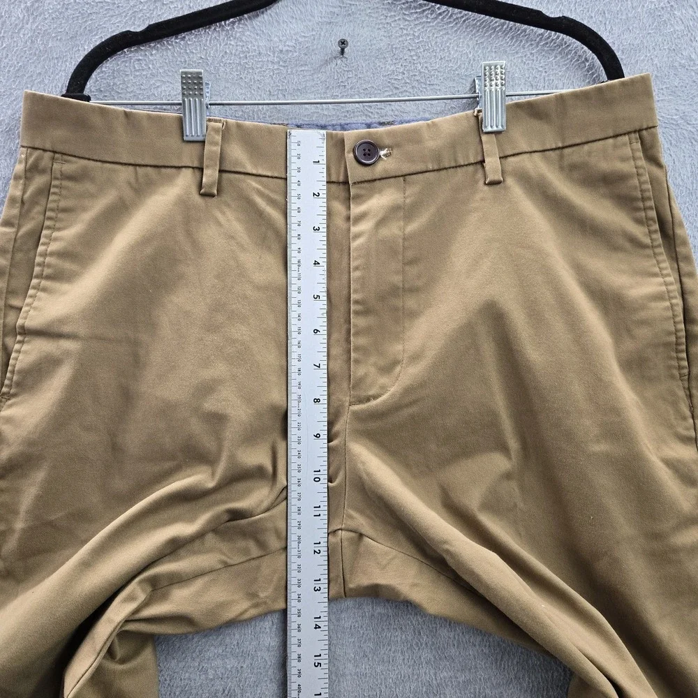 Old Navy Men Pants 36X34 Brown Chino Twill Button‎ 33
